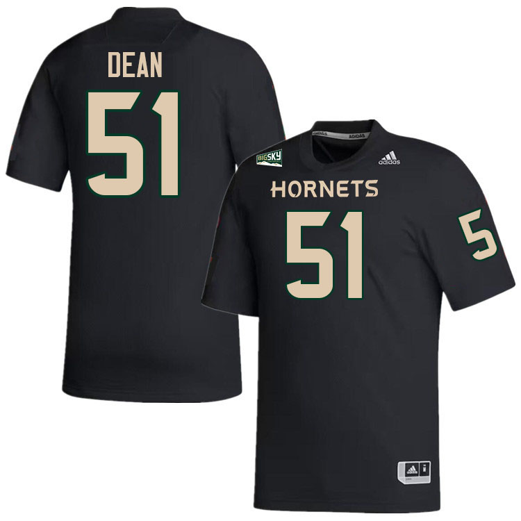 Sacramento State Hornets #51 David Dean College Football Jerseys Stitched Sale-Black
